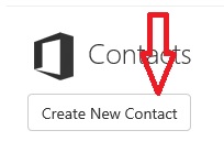 Office365 - New Contact