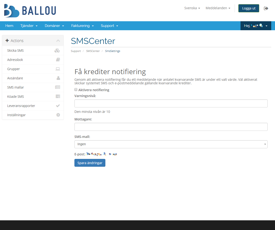 Ballou SMS.